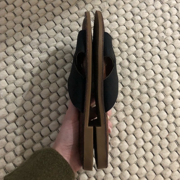 Black sandals faux crocodile skin - Picture 5 of 5